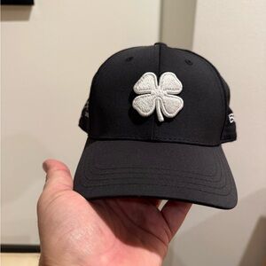 Black Clover Baseball Cap with White Logo